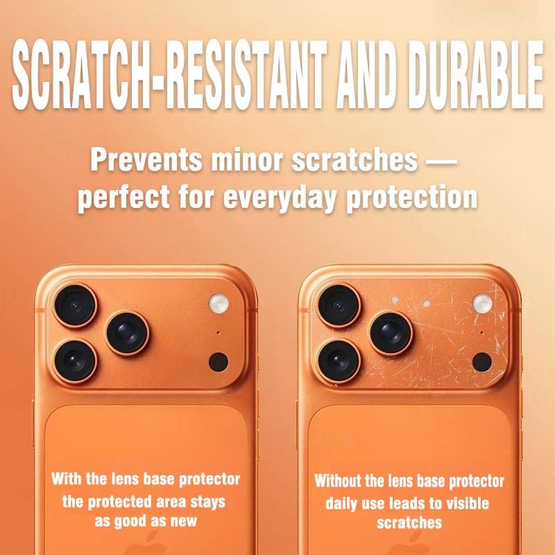 ChubbyLens BaseShield - Ultra-Thin Matte Anti-Scratch Lens Base Protector for iPhone 17