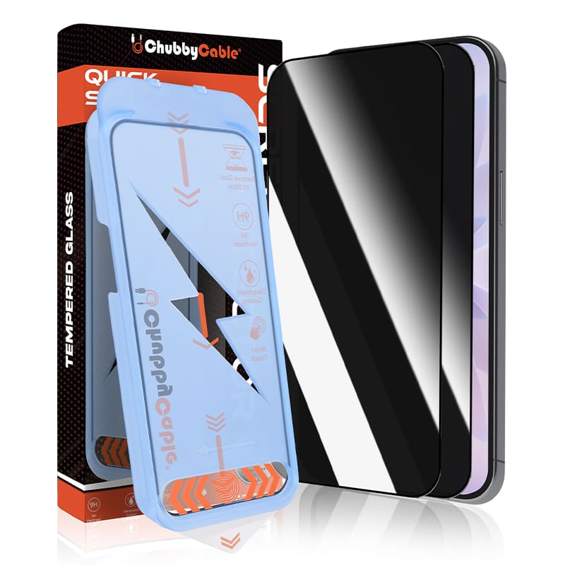 ChubbyShield Ultra - Military-Grade Privacy Screen Protector with Ultra-easy Install Box