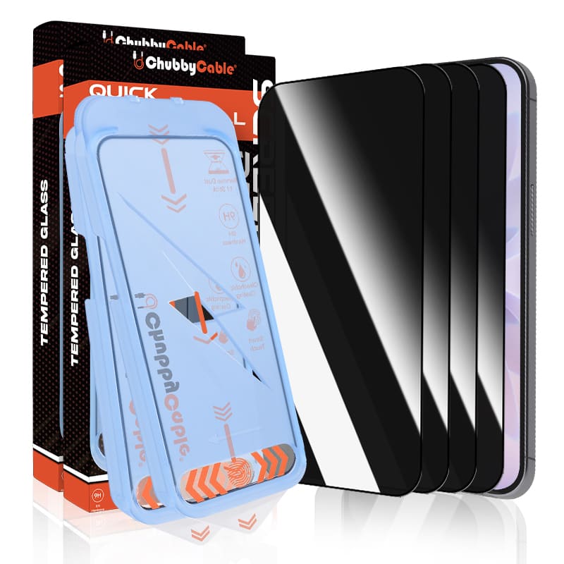 ChubbyShield Ultra - Military-Grade Privacy Screen Protector with Ultra-easy Install Box