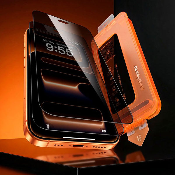 ChubbyShield AlignPro – Privacy Screen Protector with Auto-Alignment Tray