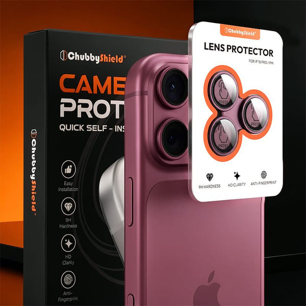 ChubbyShield LensGuard – 9H Anti-Scratch AR HD Full-Cover Lens Protector