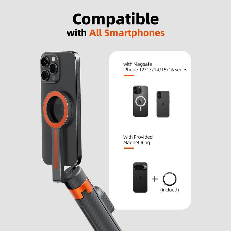 ChubbySnap Pro - Magsafe Phone Tripod With Extendable Stand & Bluetooth