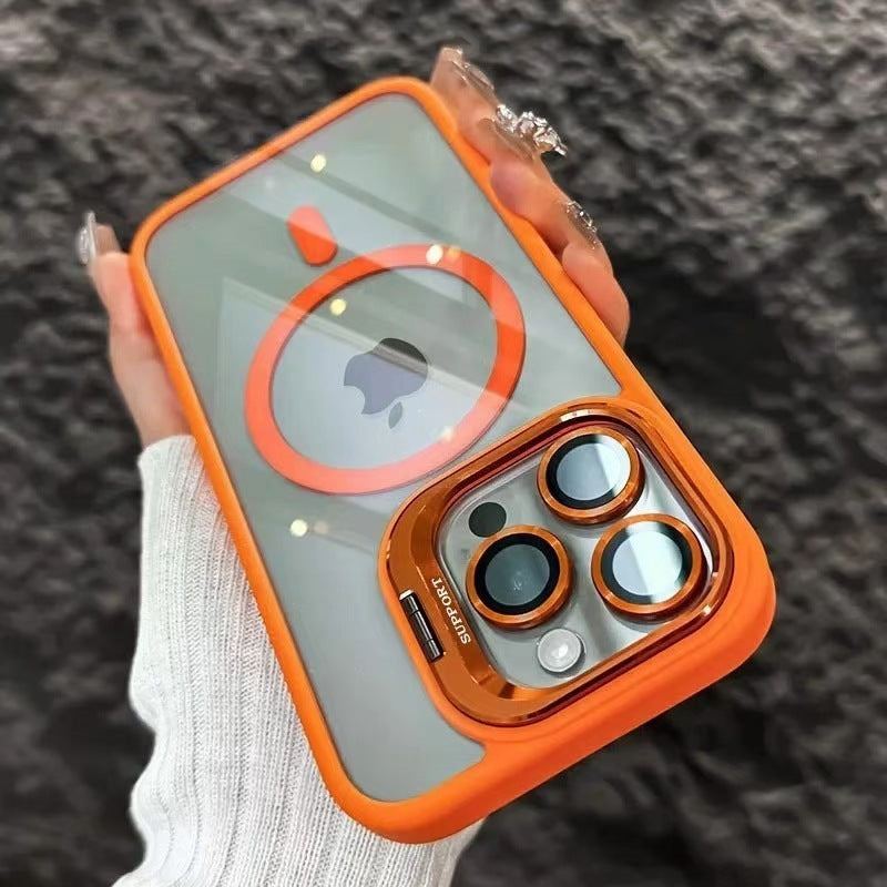 Clear MagSafe Case with Built-In Kickstand & Lens Protector