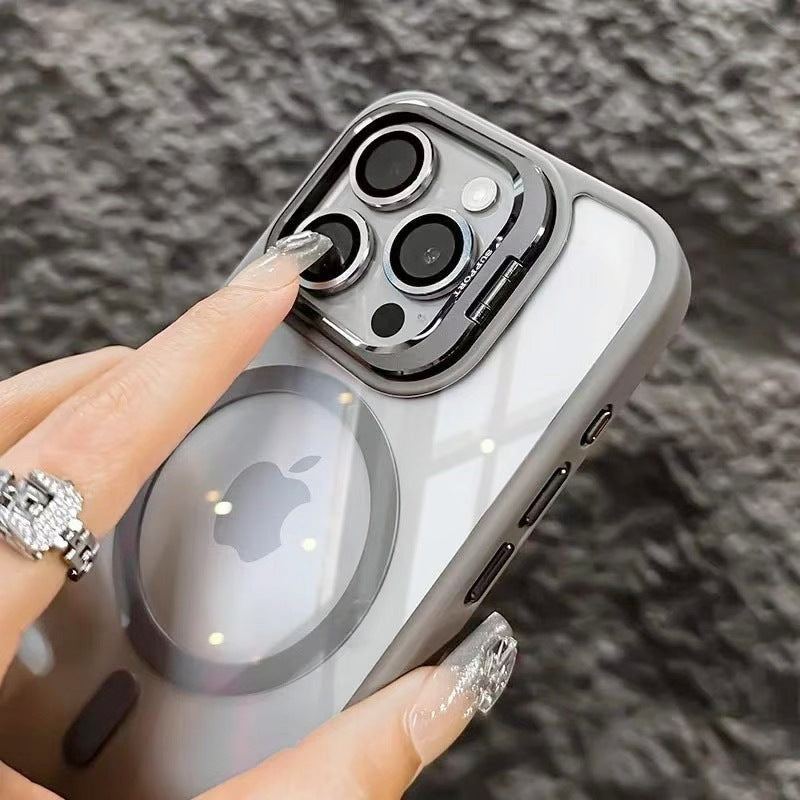 Clear MagSafe Case with Built-In Kickstand & Lens Protector