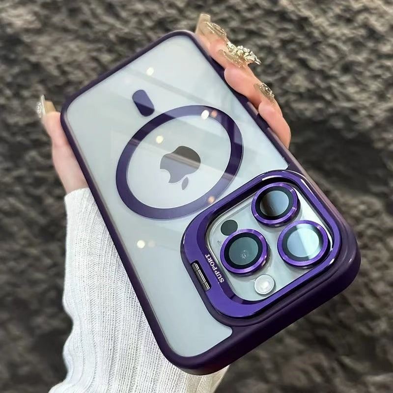 Clear MagSafe Case with Built-In Kickstand & Lens Protector