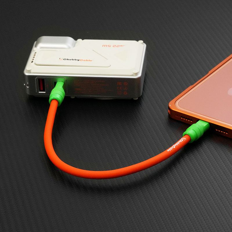 "Color Block Chubby" Power Bank Friendly Cable