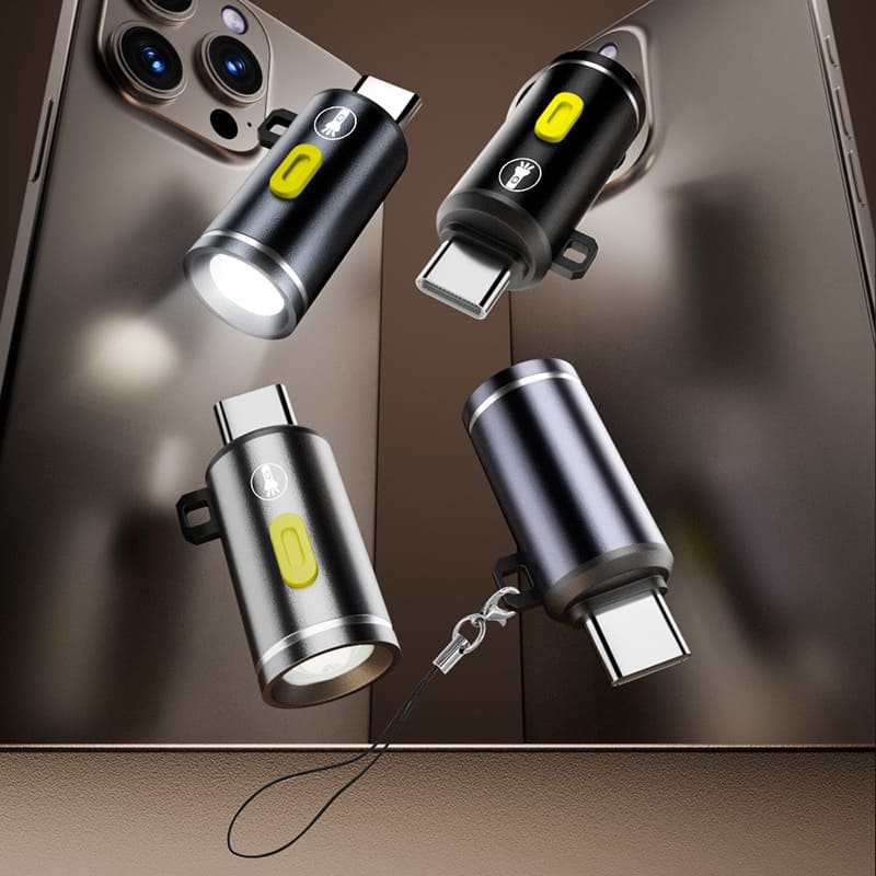 Free Mini LED Flashlight Adapter Set