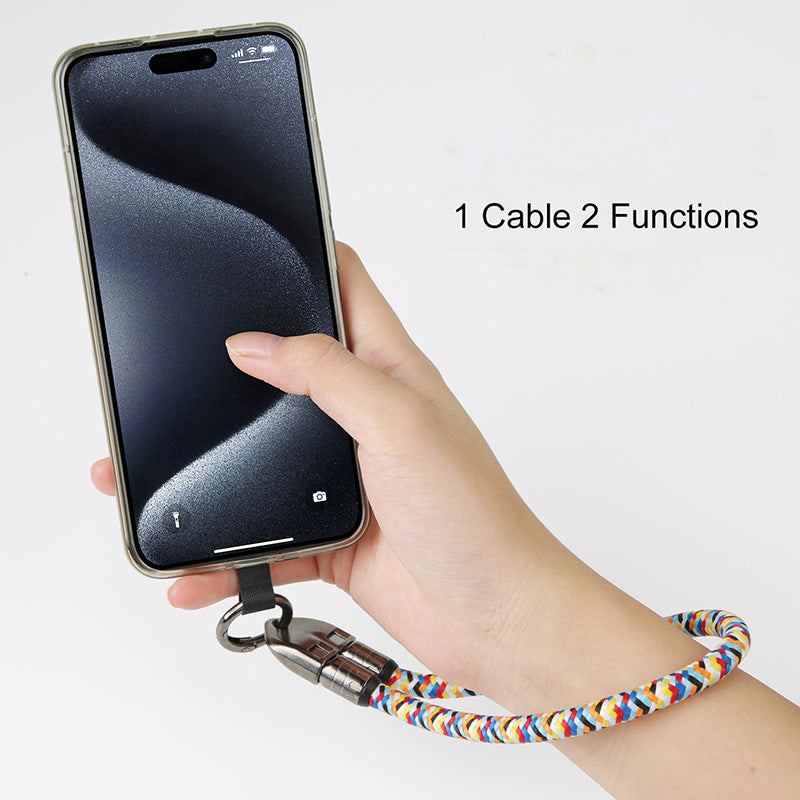 "LockSnap" 240W Lock Braided Lanyard Fast Charing Cable