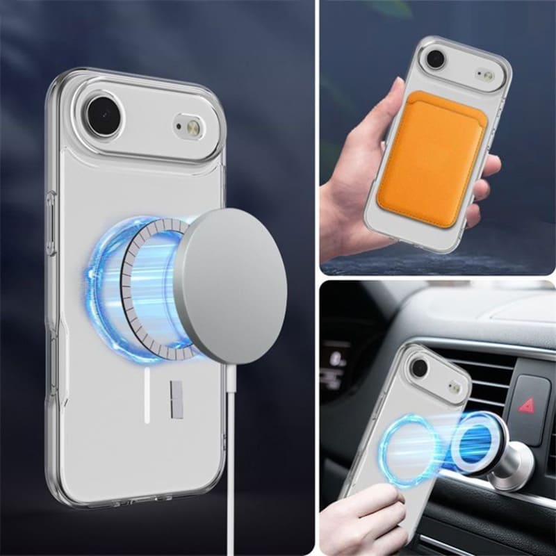 MagSafe Clear iPhone Case – Anti-Yellowing, Shockproof, Full Protection