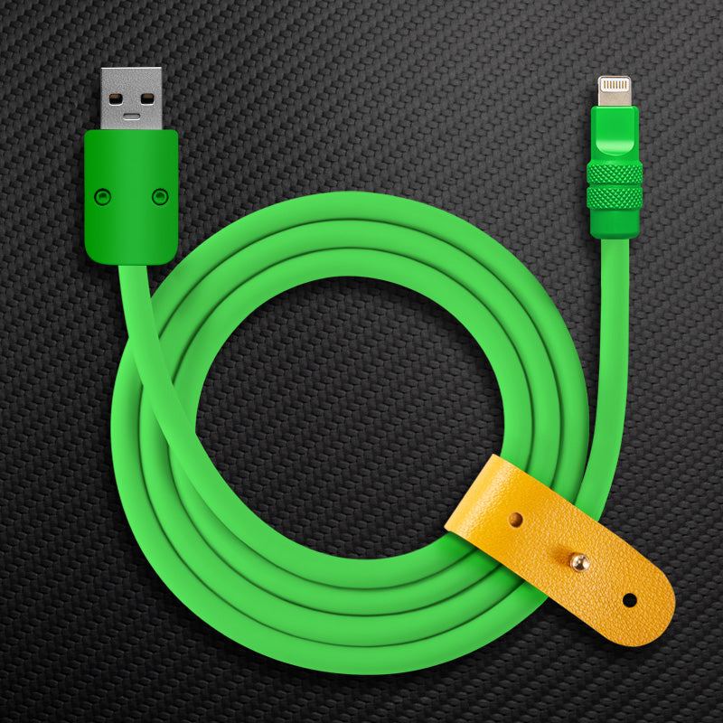"Monochrome Chubby" 240W Classic Solid Color Fast Charging Cable