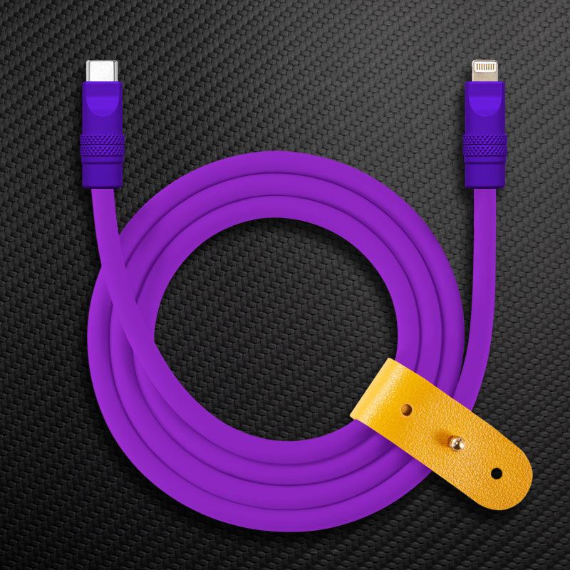 "Monochrome Chubby" 240W Classic Solid Color Fast Charging Cable