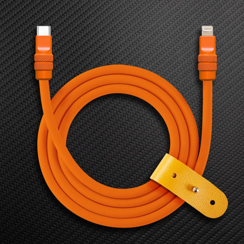 "Monochrome Chubby" 240W Classic Solid Color Fast Charging Cable