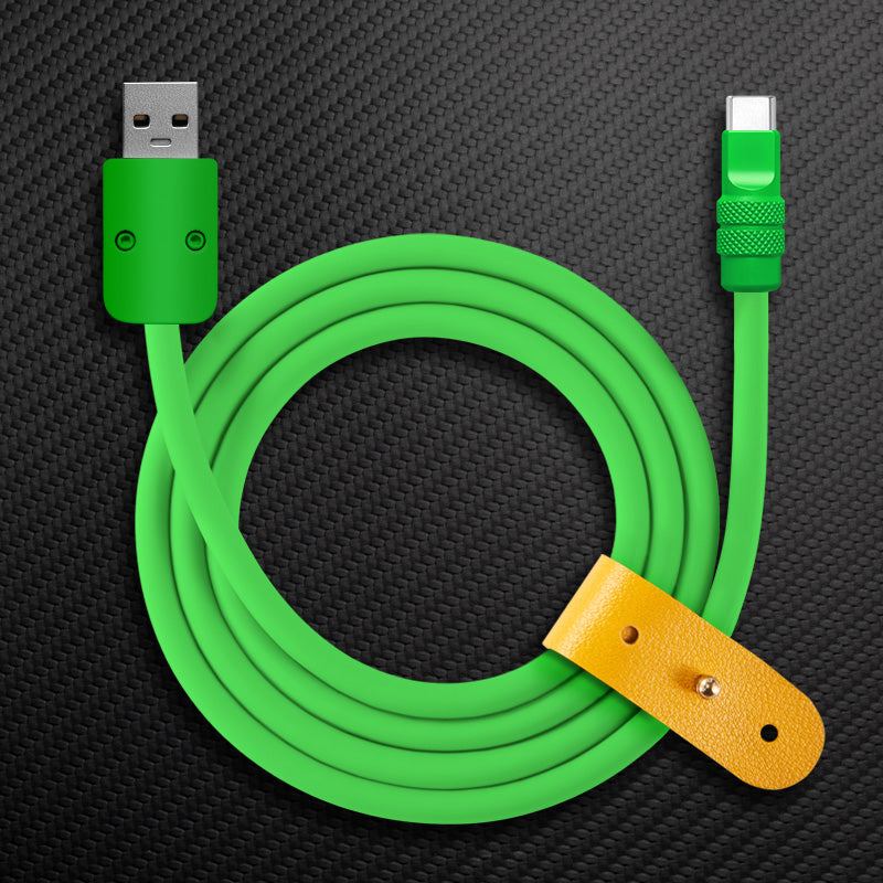 "Monochrome Chubby" 240W Classic Solid Color Fast Charging Cable
