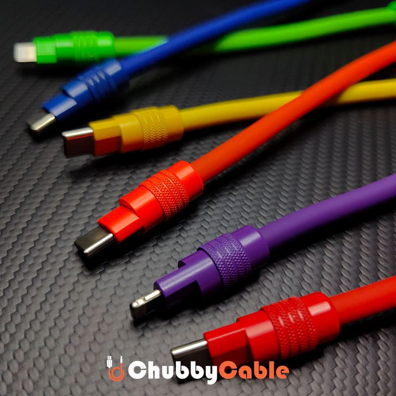 "Monochrome Chubby" Power Bank Friendly Cable - Silicone Material（副本）