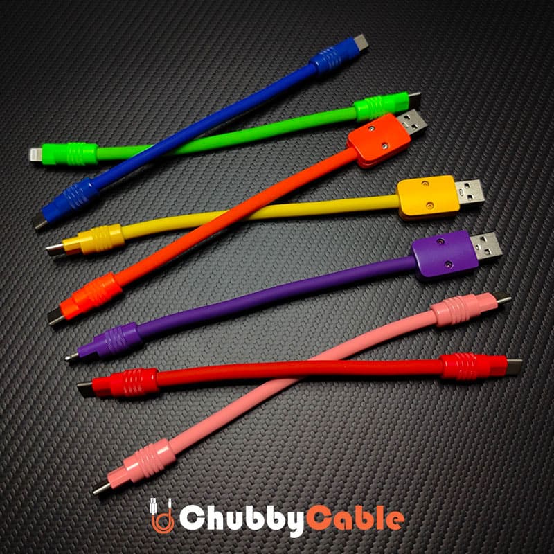 "Monochrome Chubby" Power Bank Friendly Cable - Silicone Material（副本）