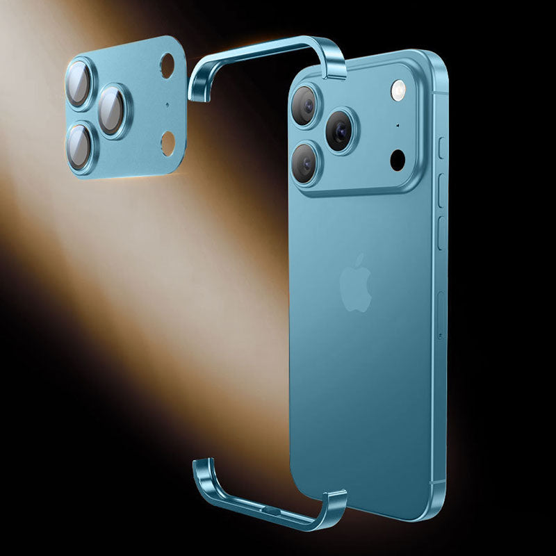 Real Bare Metal Feel - Corner Protection Frame & All-Inclusive Lens Film