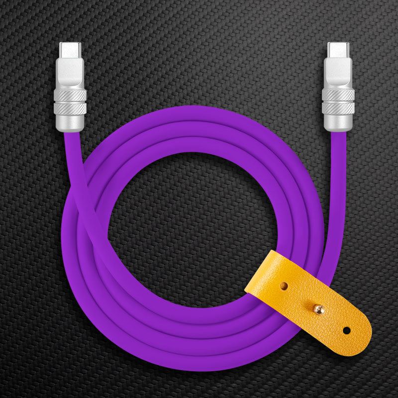 "SPIRAL EXTURE" 240W Metal Connect Fast Charging Cable