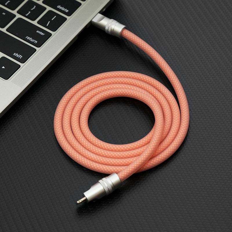 "See Through Chubby" Ultra Soft Transparent Braided Charging Cable