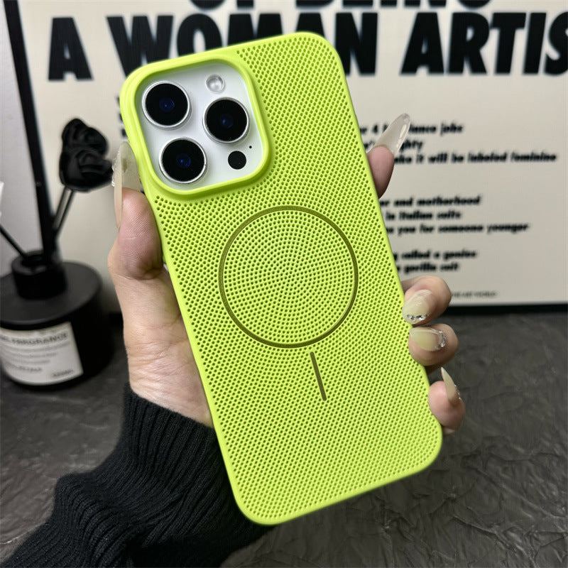 Summer Magnetic Heat Dissipation Phone Case For iPhone