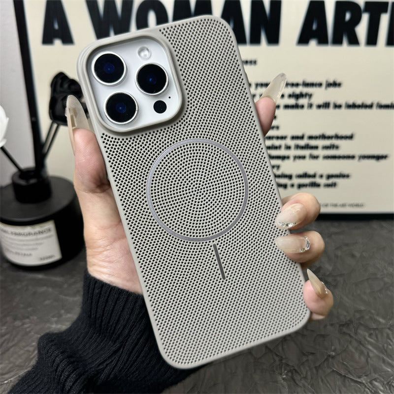 Summer Magnetic Heat Dissipation Phone Case For iPhone