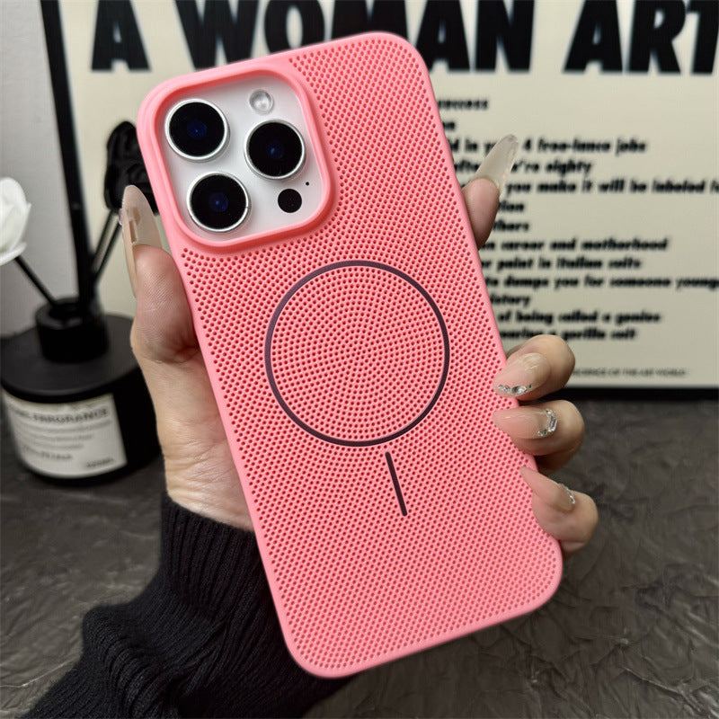 Summer Magnetic Heat Dissipation Phone Case For iPhone