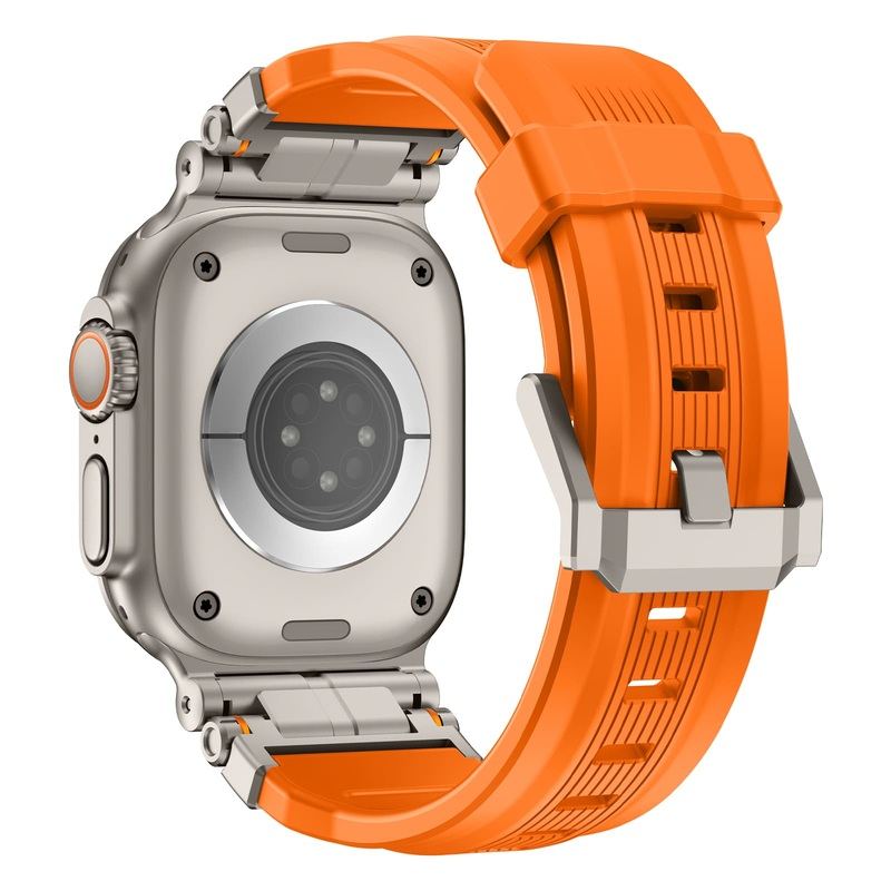 "Ultimate Luxury" Silicone Band With Titanium Connector For Apple Watch